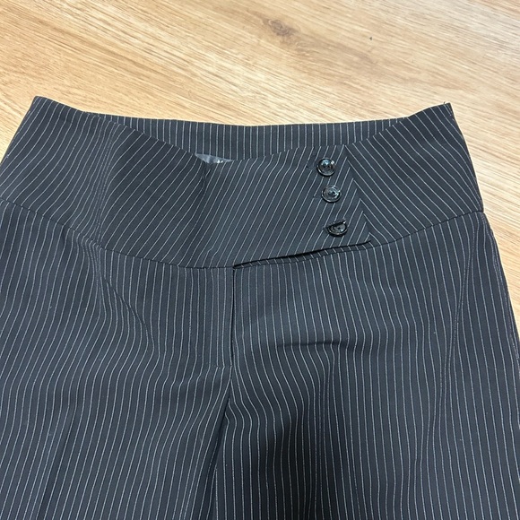 Majora Collection Black Pinstripe trousers low waisted - Picture 2 of 5